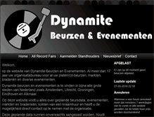 Tablet Screenshot of dynamitebeurzen.nl